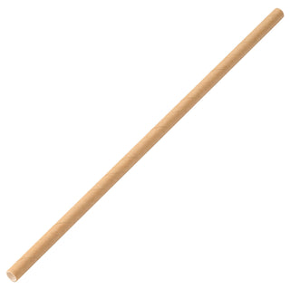 Pack Of 250 8" 6mm Bore Individually Wrapped Kraft Paper Straws