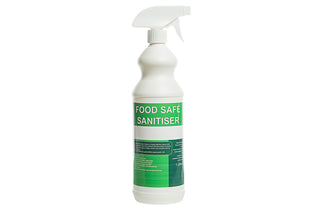 Box of 6 UKCS Food Safe Spray & Wipe Sanitiser Spray 1 Litre