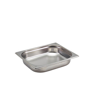 Gastronorm Pan GN 1/2 325x265mm Stainless Steel Commercial Storage Food Preparation 1Pcs