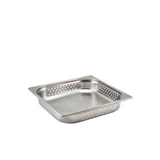Perforated Stainless Steel Gastronorm Pans – 1/1, 1/2 & 2/3 Sizes, 6mm Hole Diameter, Various Depths