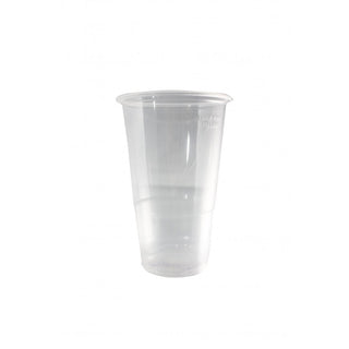 Pack Of 1000 Disposable Half Pint Cup UKCA (CE) Marked rPP Clear