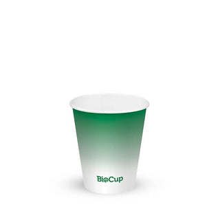 Pack Of 1000 200ml / 6oz (80mm) Green Cold Paper BioCup