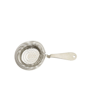 Stainless Steel Premium Sprung Julep Strainer with 360 Spring for Cocktail Mixing and Straining