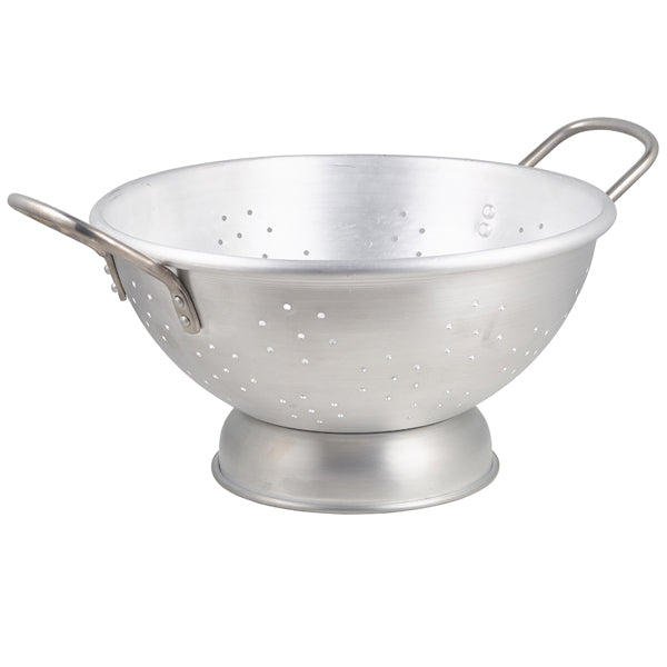 24.2L Aluminium Heavy Duty Colander 47cm Round Strainer with Wide Twin ...