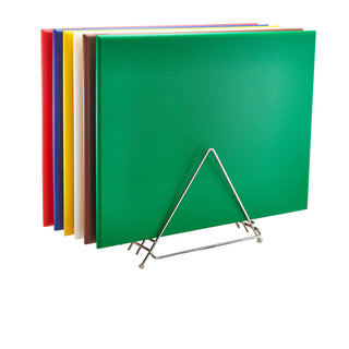 High Density Polypropylene Chopping Board with Rack 6 Colours Cutting Boards - Durable, Non-Absorbent And Odourless