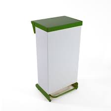 Fire Retardant Steel Bin Fixed Body Soft Close 65 Litre