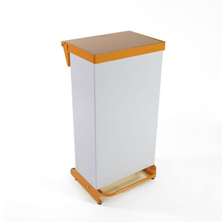 Fire Retardant Steel Bin Fixed Body Soft Close 65 Litre