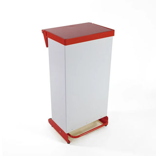 Fire Retardant Steel Bin Fixed Body Soft Close 65 Litre