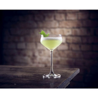 Alca Martini Glass 23.5cl 185x100 mm Pack of 6 Crystalline Glass Elegant Glassware Perfect for Cocktails Bar Service