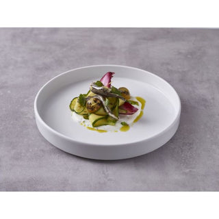 Porcelain Presentation Plate 18/20/25cm – White Vitrified Fine Dining & Food Display Tableware Pack of 6
