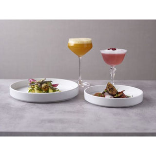 Porcelain Presentation Plate 18/20/25cm – White Vitrified Fine Dining & Food Display Tableware Pack of 6