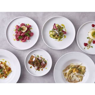 Porcelain Presentation Plate 18/20/25cm – White Vitrified Fine Dining & Food Display Tableware Pack of 6