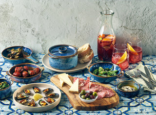 Set of 6 Side Plates Barley Dessert Plates 18cm 21cm 26cm Stoneware Serving Presentation Dishes