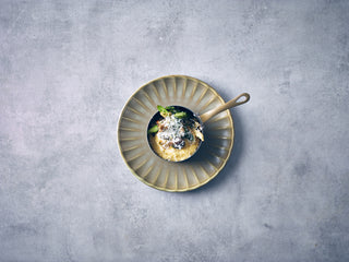 Vintage Steel Mini Sauce Pan – Industrial Finish with Brass Handle Serveware - 5oz, 7oz, 12oz - Set of 6