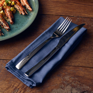 Stainless Steel Cutlery Set - Rimini Collection - Premium Polished Flatware Set of 12 - Spoons, Knife, Forks