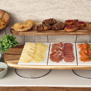 White Marble Platter GN 1/2 & GN 1/3 Serving Slabs for Buffets Hotels Catering 1 Piece