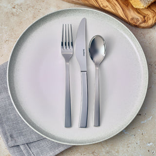 Stainless Steel Cutlery Set - Rimini Collection - Premium Polished Flatware Set of 12 - Spoons, Knife, Forks