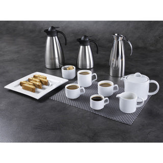 Solid Milk Jug 12cl 9.5 x 5.5 x 7cm Pack of 6 Porcelain elegant serveware perfect for cafes restaurants beverage presentation use