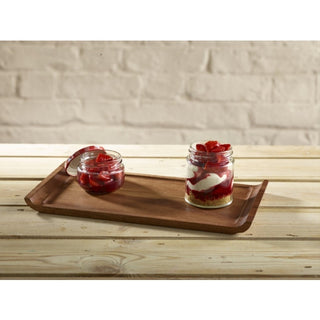Acacia Wood Serving Platter | Rectangular Wooden Display Trays (33cm & 46cm)