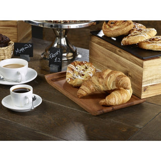 Acacia Wood Serving Platter | Rectangular Wooden Display Trays (33cm & 46cm)