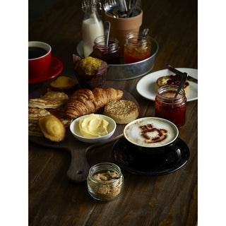 Wood Effect Melamine Round Paddle Board – Textured Serving & Display Board 30×42cm