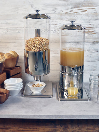 Juice Dispenser, 7L Commercial Drink Beverages Dispenser with Tap Cocktail, Water Dispenser Chamber for Warm & Cold Drink