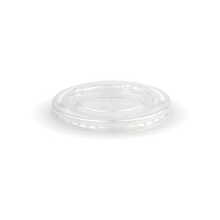 Pack Of 1000 90mm PET Clear Large Straw-Slot Lid