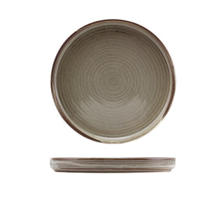 Low Presentation Plate 18cm/21cm/25cm Durable Porcelain Home Dining Serving Plate Set 6