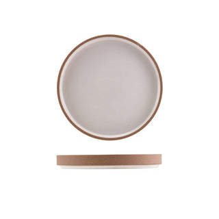 Kava Raw Wall Presentation Plate 18cm/20cm/25cm Black/Dark Grey/White Stoneware Plate Set 6