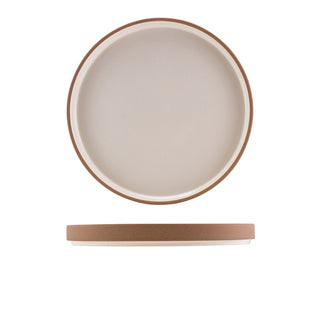Kava Raw Wall Presentation Plate 18cm/20cm/25cm Black/Dark Grey/White Stoneware Plate Set 6