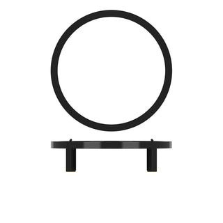 Black Metal Round Buffet Riser – 28.5cm Diameter × 7cm Height, For Buffets and Catering displays