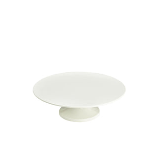 Melamine Cake Stand 33×10cm – Lightweight, Durable Display Stand with Non-Slip Feet (White or Black)