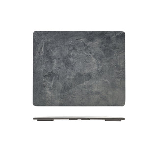 Grey Concrete Effect Melamine GN 1/2 Platter for Buffet & Food Display, Non-Slip Feet – 32.5×26.5cm