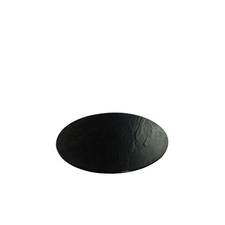 Reversible Melamine Round Platter with Slate Granite Effect – 33cm Durable Display Plate for Buffets & Cake Covers
