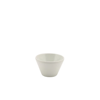 White Melamine Conical Buffet Bowl with Gloss Finish – 8.5×5cm, 20cl/7oz Durable Serving Bowl for Catering