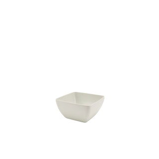 Melamine Curved Square Display Bowl – Lightweight, Durable Buffet Bowl - Black or White - Multiple Sizes
