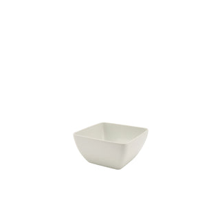 Melamine Curved Square Display Bowl – Lightweight, Durable Buffet Bowl - Black or White - Multiple Sizes
