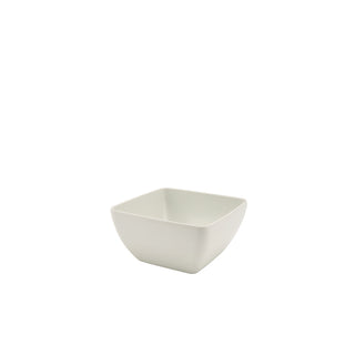 Melamine Curved Square Display Bowl – Lightweight, Durable Buffet Bowl - Black or White - Multiple Sizes