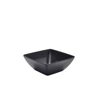Melamine Curved Square Display Bowl – Lightweight, Durable Buffet Bowl - Black or White - Multiple Sizes