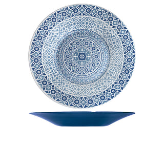 Marrakesh Bowl 48cm 6.5L Blue/Grey/Black/White Melamine Buffets Home Dining Bowl 1Pcs
