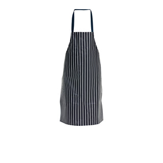 PVC Butchers Stripe Waterproof Apron 72x100cm Commercial Laundering Hemmed Cuffs 1Pcs
