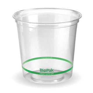 Pack Of 500 700ml Clear PLA BioBowls