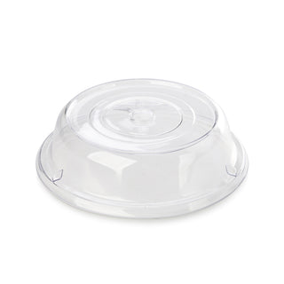 8"/ 10"/ 11" Clear Polycarbonate Plate Covers, Shatterproof Dish Covers, Stackable, Finger Hole Design