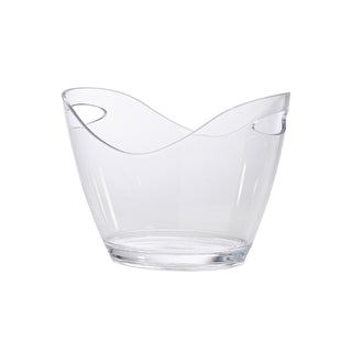 3L-7L Ice Bucket for Parties, Portable Champagne Bucket for Cocktail Bar, Clear Plastic Drink Cooler for Beverage