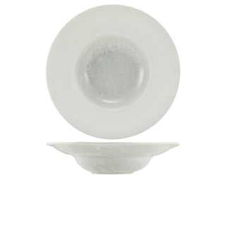 Incise Porcelain Lustre Pasta Dish 28cm Wide Rim Coupe Bowl - Pack of 6