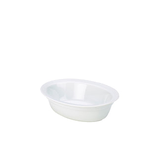 White Vitrified Lipped Pie Dish – 30cl Capacity, Durable Glazed Porcelain Baking Oven Dish (Pack of 6)