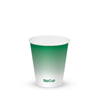 Pack Of 1000 300ml / 10oz (90mm) Green Cold Paper BioCup