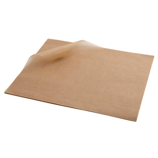 Plain Greaseproof Paper Sheets Brown & White - 25 x 20cm / 25 x 35cm