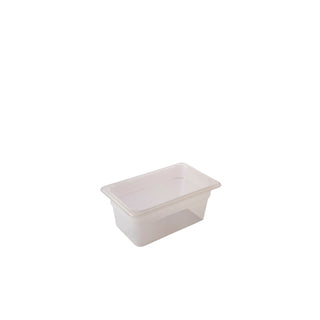 Clear Gastronorm Pan Polypropylene Plastic GN Tray Catering Food Containers - Set of 6