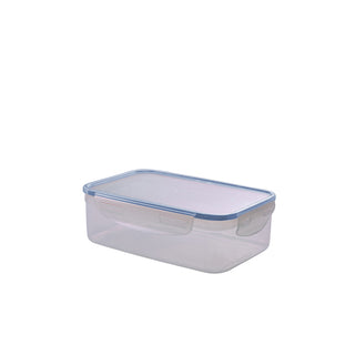 2.2L Clear Polypropylene Storage Container with Clip Lock Lid, Airtight Leakproof, BPA Free (Pack of 8)